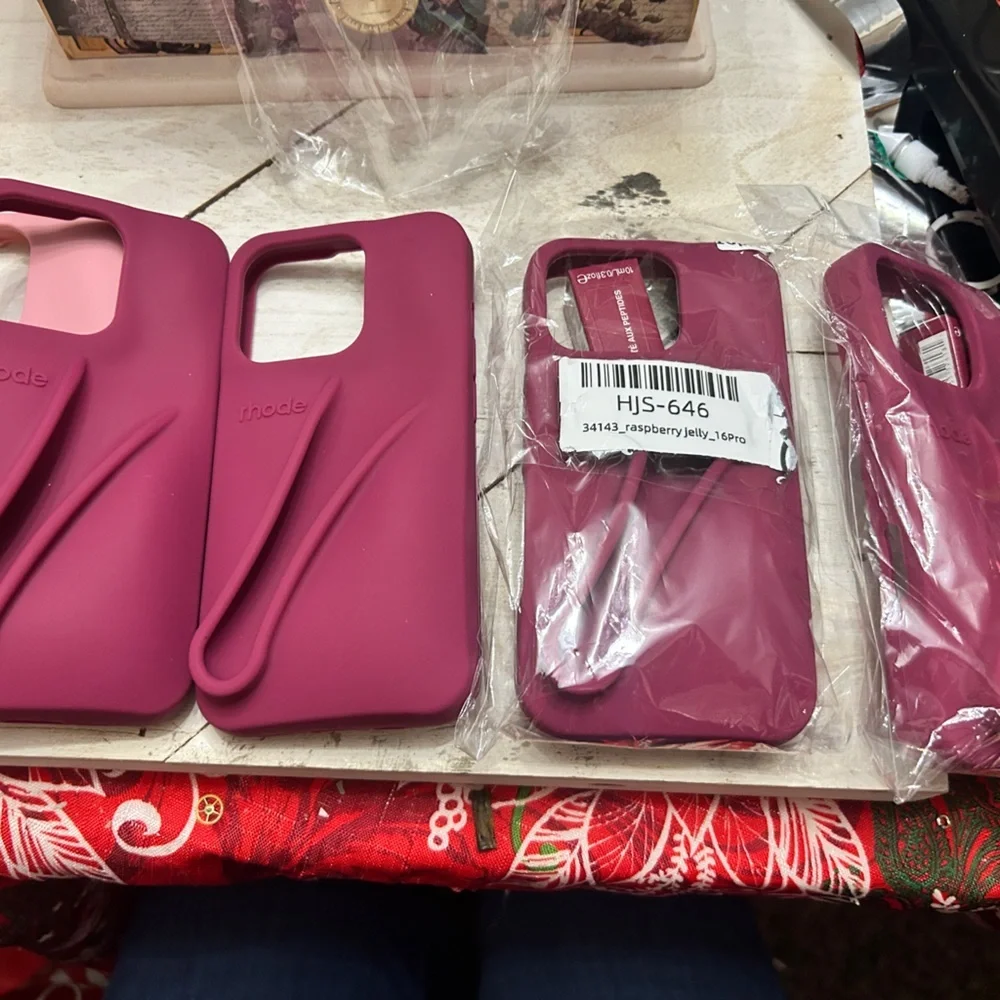 Magenta & Pink phone case with your choice of Lip Gloss